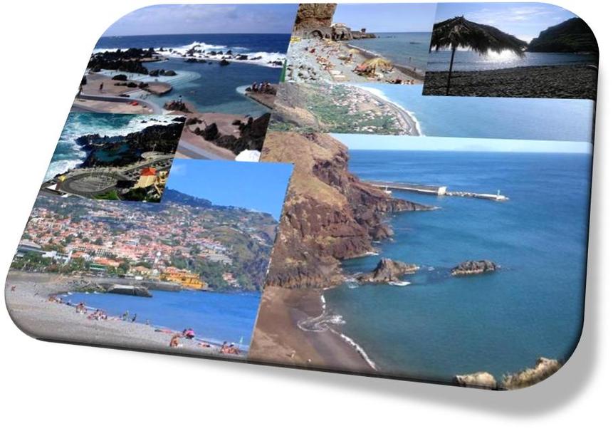Beaches and Tidal Pools located around the coastline of Madeira