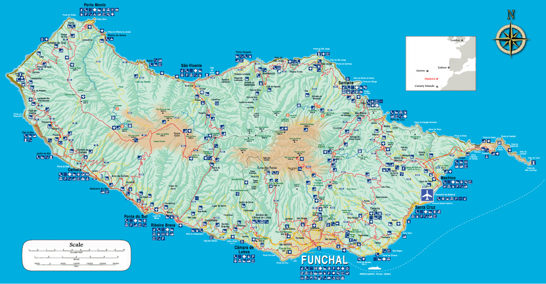Madeira Relief Map